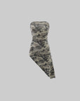 Rase le sol Camouflage Asymmetric Tube Top
