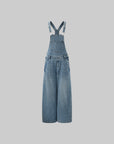 WARDEN EDGE Ultra Wide-Leg Washed Overalls - PINKPARKS