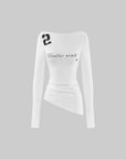WARDEN EDGE Script Graphic Long Sleeve Top