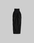 DOINDULGE Corset Waist Gathered Maxi Skirt