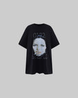 0122stepll Graphic Face Oversized T-Shirt