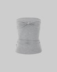 IAMXIAA Knot Detail Strapless Tube Top
