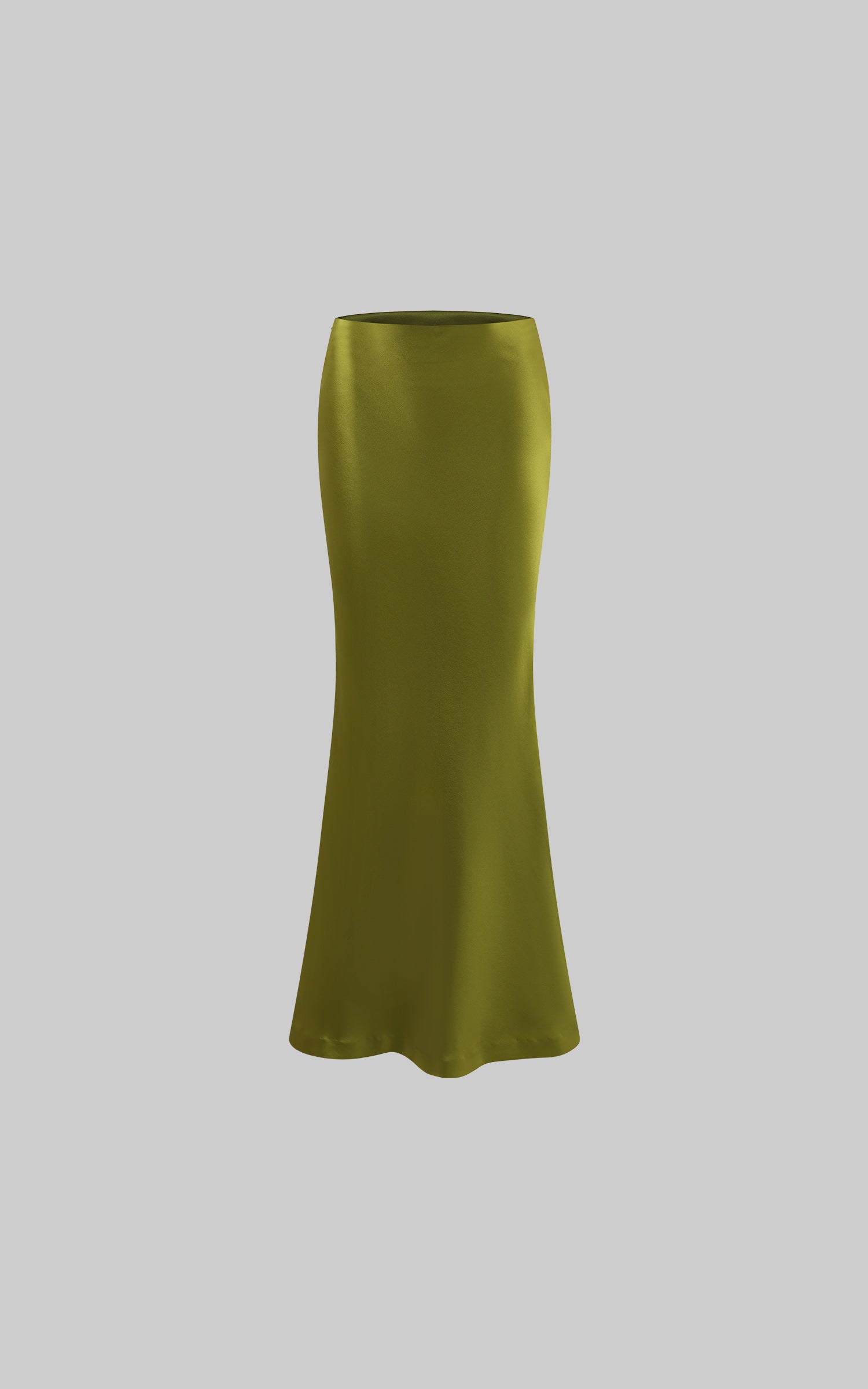 ROVENTE Draped Metallic Midi Skirt