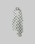 ROVENTE Draped Plaid Halter Top with Open Back - PINKPARKS
