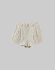 ROVENTE Pinstripe Linen Shirt and Shorts Set with Relaxed Fit and Tailored Detailing