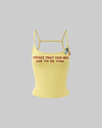 WARDEN EDGE Yellow Badge Tank - PINKPARKS