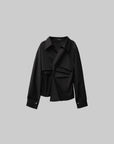 DOINDULGE Asymmetric Twisted Shirt with Sculptural Silhouette