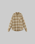 ROVENTE Checked Oversized Shirt & Wide-Leg Pants Set