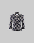 0122stepll Plaid Cropped Top & Mini Skirt Set