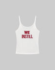 WARDEN EDGE “WE INSTILL” ジャカードロゴ付きテクスチャードニットタンクトップ
