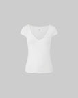 IAMXIAA Soft Fit V-Neck Cap Sleeve Tee