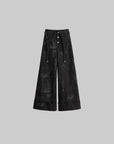 DOINDULGE Distressed Wide Leg Pants