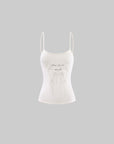 Rase Le Sol Hand-Drawn Butterfly Print Camisole Top