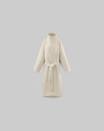 0122stepll Wool Stand-Collar Long Coat