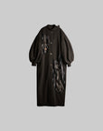 DOINDULGE Patchwork Embroidered Long Coat