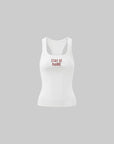 WARDEN EDGE Cropped Ribbed Tank Top - PINKPARKS