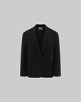 Rase le sol deconstructed wool-like tailored blazer jacket