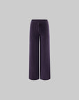 ROVENTE Knit Zip-Up Hoodie & Drawstring Wide-Leg Pants Set