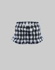 WARDEN EDGE Gingham Bubble Mini Shorts