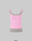 IAMXIAA Layered Contrast Camisole Tank Top