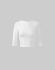 WARDEN EDGE Ribbed Slim Fit Crop Top - PINKPARKS