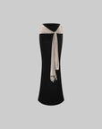 Rase le sol Draped Tie-Waist Wool Knit Maxi Skirt