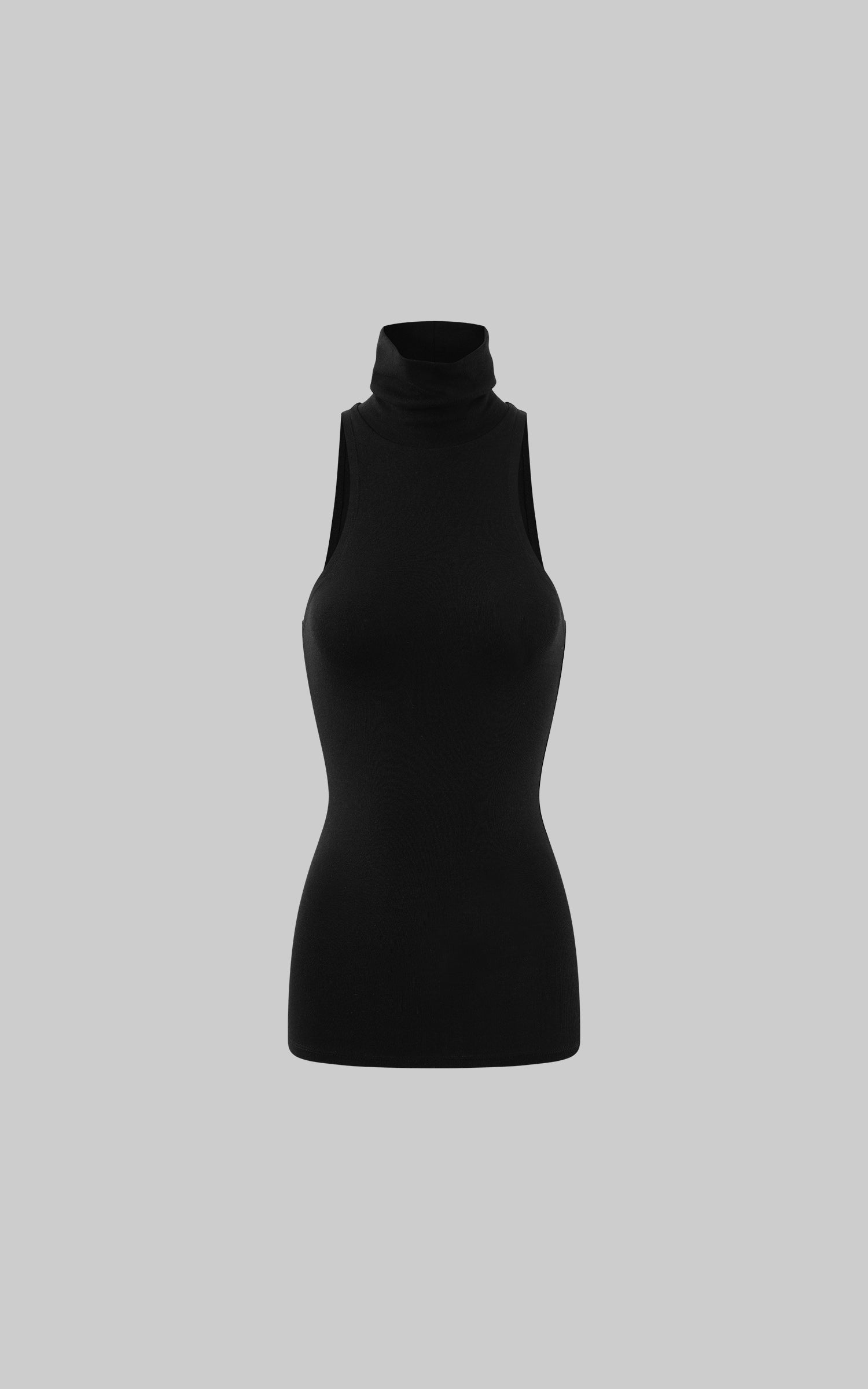 ROVENTE High Neck Slim Knit Tank Top