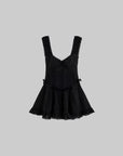 DreamyNerd Velvet Bow Lace Mini Dress