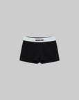 WARDEN EDGE Monochrome Contrast Waistband Shorts - PINKPARKS