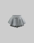 DreamyNerd Layered Ruffle Hem Mini Skirt - PINKPARKS