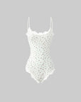 Rase le sol Lace Floral Bodysuit - PINKPARKS
