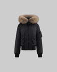 WARDEN EDGE Cropped Fur Collar Down Jacket