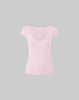 IAMXIAA Soft Fit V-Neck Cap Sleeve Tee