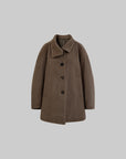 WARDEN EDGE Oversized Wool Coat with Elevated Collar - PINKPARKS