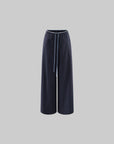 Hydrae Plaid Ruched Tube Top & Wide-Leg Pants Set