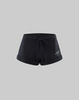 WARDEN EDGE Cropped Graphic Hoodie & Shorts Set