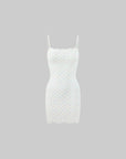 DreamyNerd Heart Knit Cardigan & Camisole Dress Set
