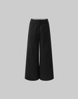 ROVENTE Pinstripe Tailored Wide-Leg Pants - PINKPARKS