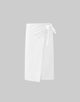 Rase le sol White Split Hem Utility Pants - PINKPARKS