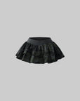 WARDEN EDGE Camo Layered Mini Skirt with Built-in Shorts