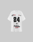 0122stepll Oversized Racing Graphic T-Shirt