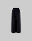 WARDEN EDGE Textured Fleece Cropped Hoodie & Wide Leg Sweatpants Set