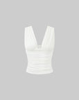 ROVENTE Draped Fitted Tank & Shorts Set - PINKPARKS