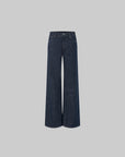 IAMXIAA Dark Wash High-Waisted Wide-Leg Jeans