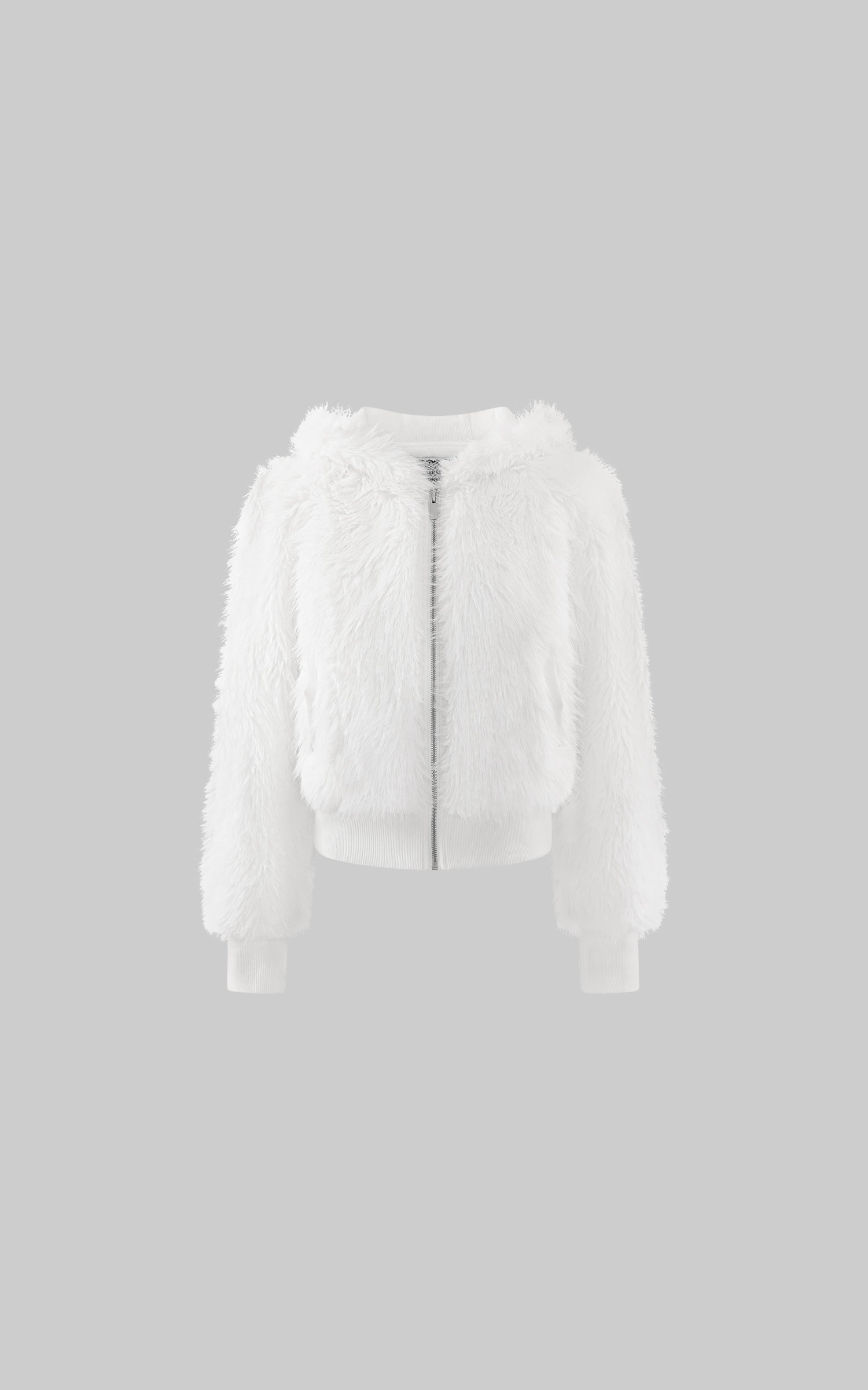 Rase le sol Angel Wing Faux Fur Hoodie Jacket