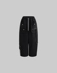 WARDEN EDGE High-Waisted Wide-Leg Cargo Pants