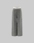 WARDEN EDGE Oversized Knit Hoodie and Wide-Leg Pants Set