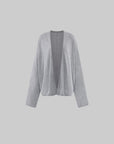 Hydrae Weightless Drape Oversized Sheer Knit Cardigan