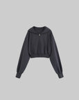 WARDEN EDGE Oversized Hooded Zip-Up Sweatshirt - PINKPARKS
