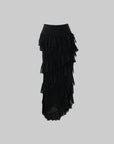 Rase le sol Layered Ruffle Long Skirt - PINKPARKS
